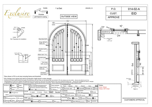 Custom 014-02-A 72.25″ x 97″