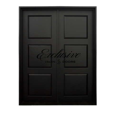 Coba Solid Double Square Iron Door