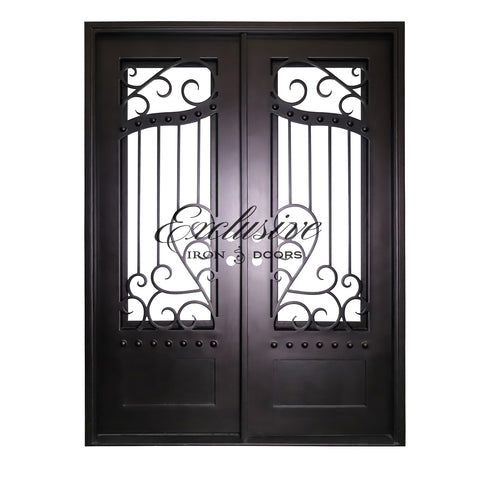 Barbe Double Square Iron Door