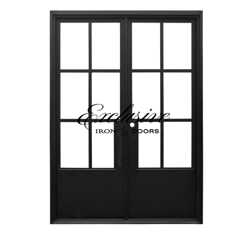 Riva double square 6 lite with panel