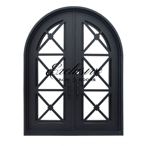 Camille Double Round Iron Door