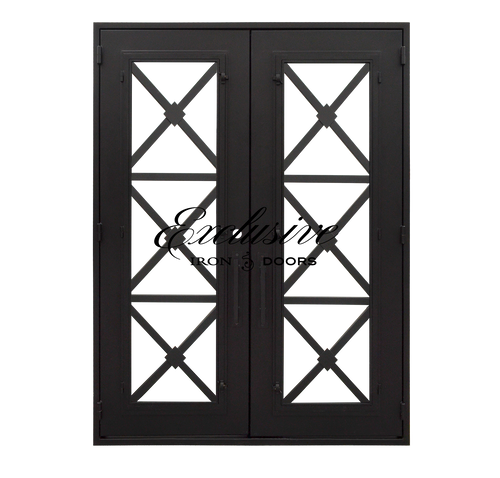 Camille Double Square – Wrought Iron Double Door
