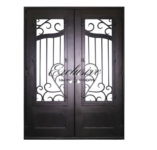 Barbe Double Square Iron Door