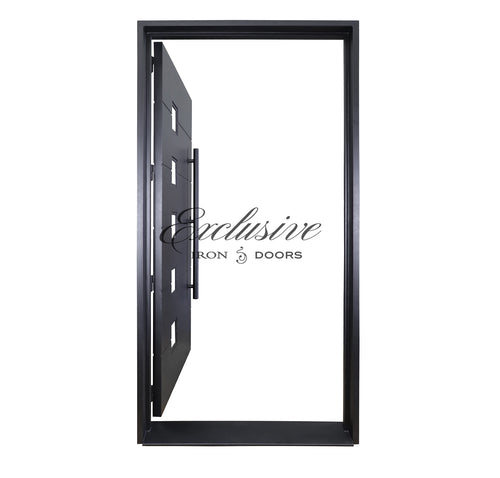 Bleecker Solid Single Square Iron Door