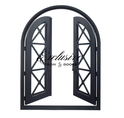 Camille Double Round Iron Door