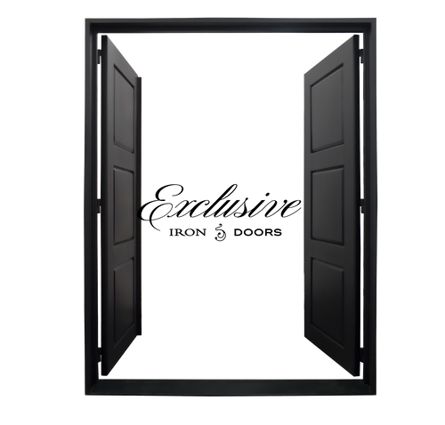 Coba Solid Double Square Iron Door