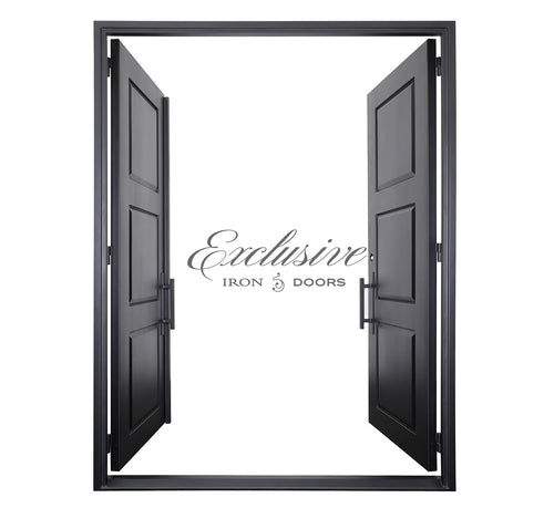 Benson Solid Double Square Iron Door