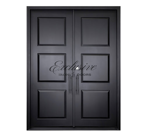 Benson Solid Double Square Iron Door