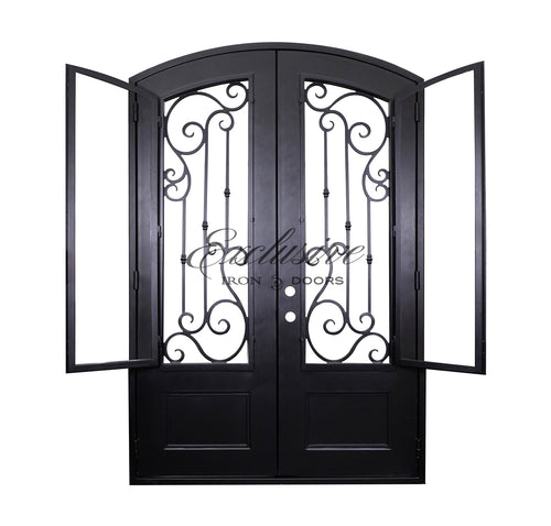 Brewster Double Eyebrow Iron Door