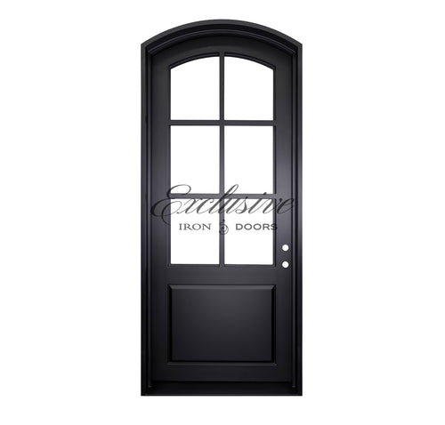 Custom Eleanor Single with Panel Iron Door