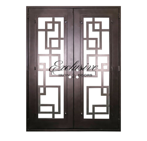 Custom Giselle Double Square Iron Door