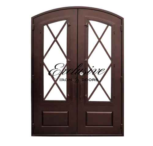 Diamond Double Eyebrow Iron Door