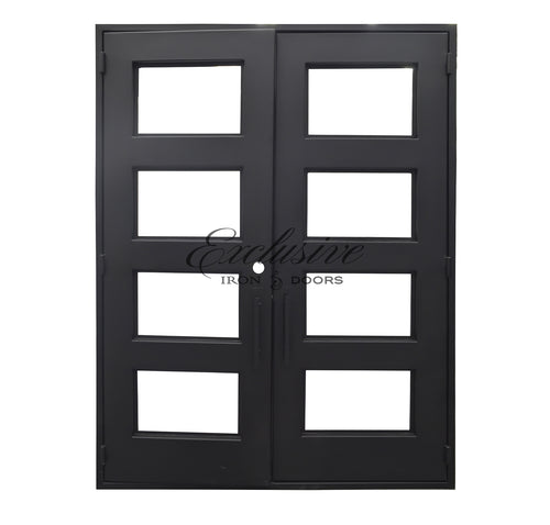 Kearney Double Square Iron Door