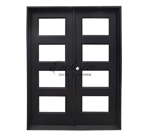 Kearney Double Square Iron Door