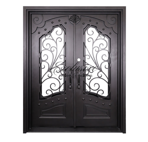 Custom Mangold Double Square Iron Door