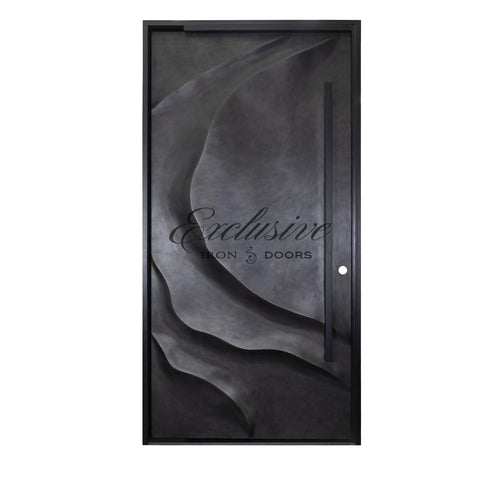 Moon Pivot Iron Door
