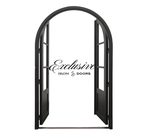 Custom Vauthier Double Round Iron Door