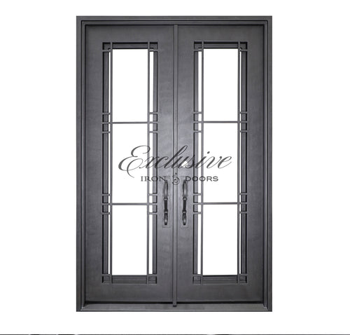 Desert Double Square Iron Door