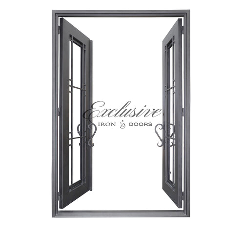 Desert Double Square Iron Door