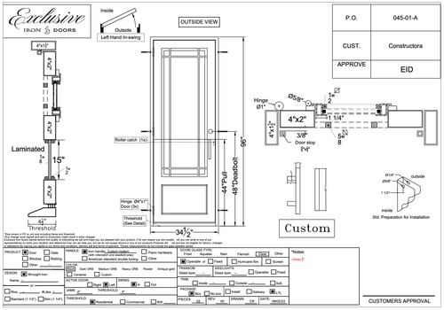 045-01-A- 34.5″ x 96″