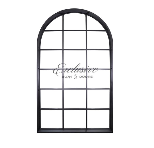 Riva fixed window wall arched 18 lites