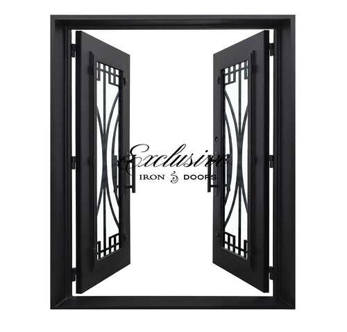 Canyon Double Square Iron Door
