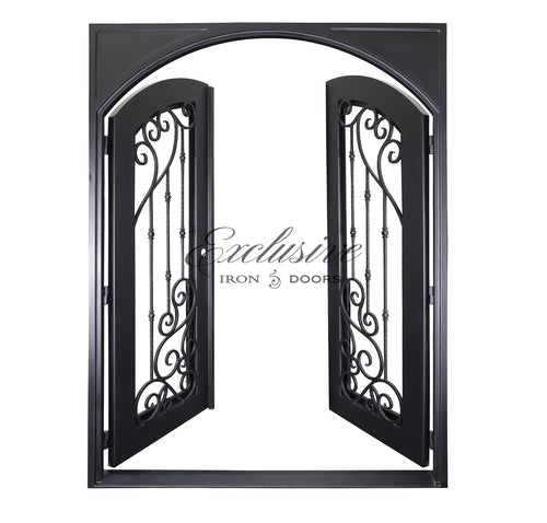 Crestwood Double Square Iron Door
