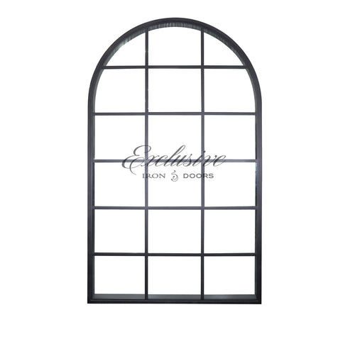 Riva fixed window wall arched 18 lites
