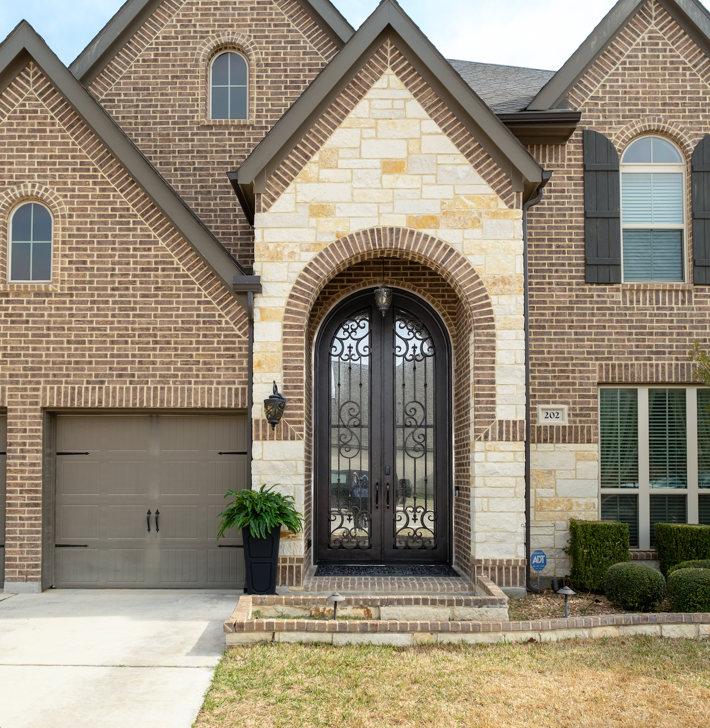 Custom Gaines Double Iron Door
