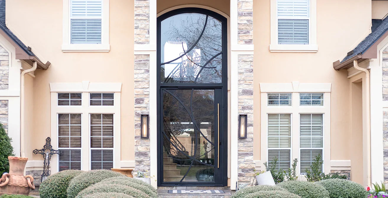 The Impact of Curved Design in Wrought Iron Doors for Arched Entrances