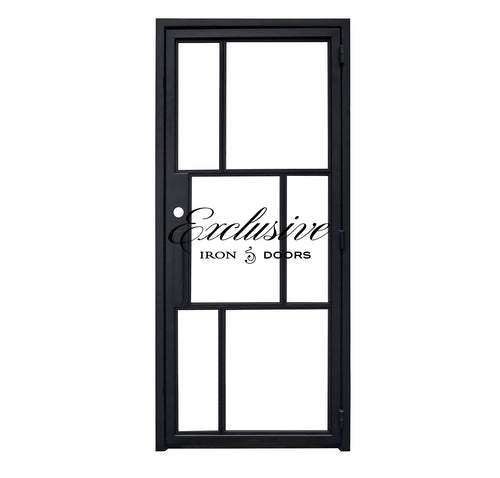 Riva Asymmetrical Single Square Iron Door