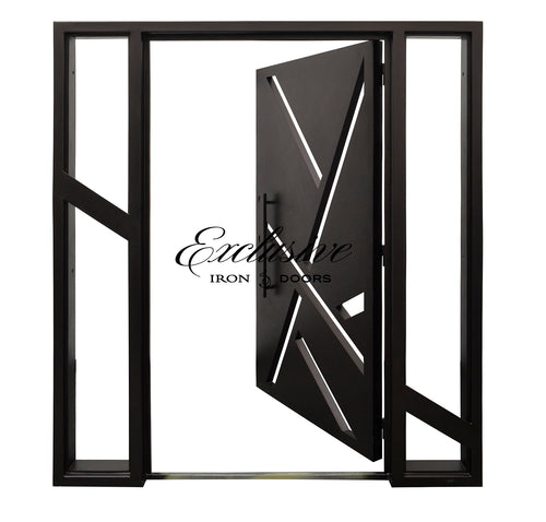 Ike Laser Single Square Iron Door