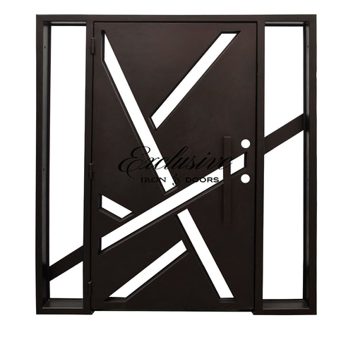 Ike Laser Single Square Iron Door