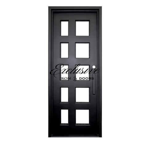 Elm Single Square Iron Door