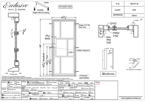 042-01-B – 40.75″ X 96″