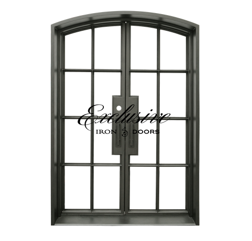Riva Double Eyebrow 8-Lite Steel Door