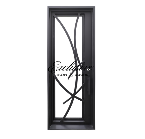 Custom Art Single Square Iron Door