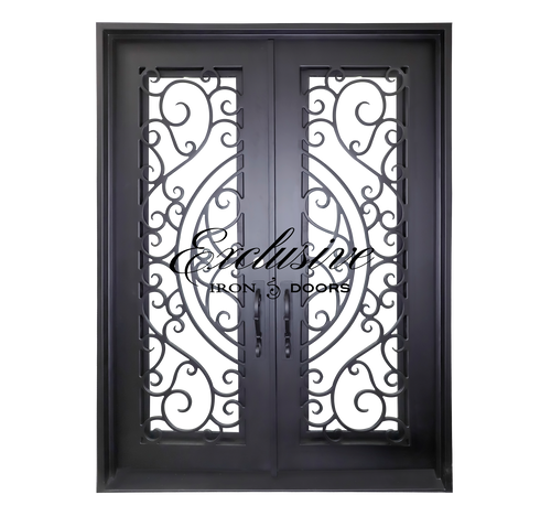 Custom Lorraine Double Square Iron Door