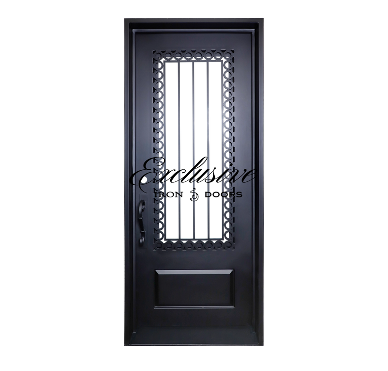 Agatha Single Square Iron Door