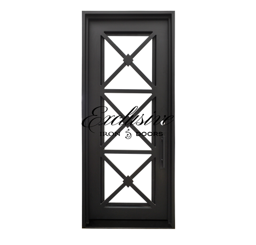 Camille Single Square Iron Door
