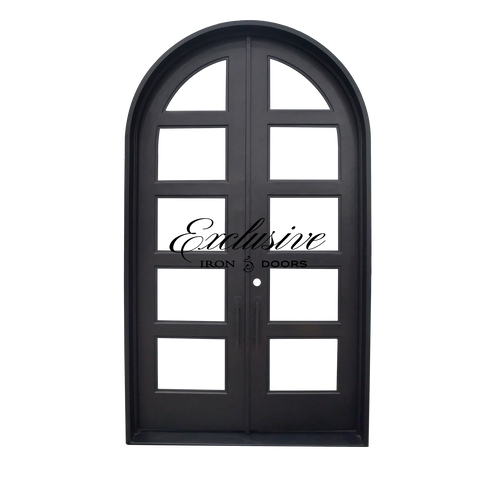 Kearney Double Round Iron Door