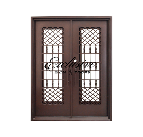 Zandra Double Square Iron Door