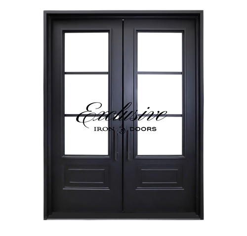 Summer Double Square Iron Door