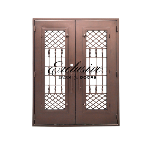 Zandra Double Square Iron Door