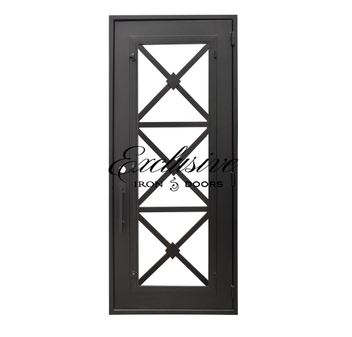 Camille Single Square Iron Door