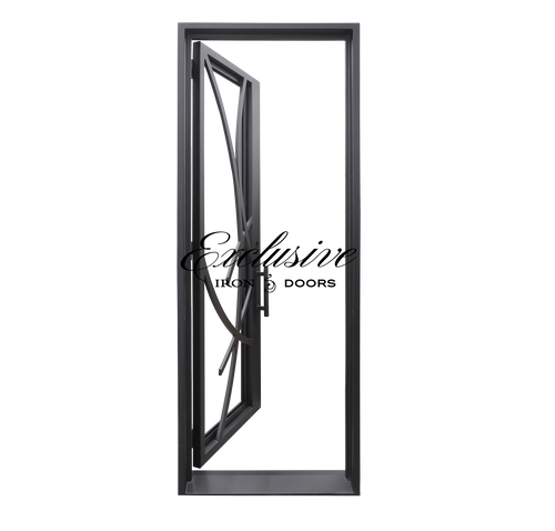 Custom Art Single Square Iron Door