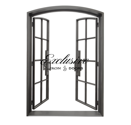 Riva Double Eyebrow 8-Lite Steel Door