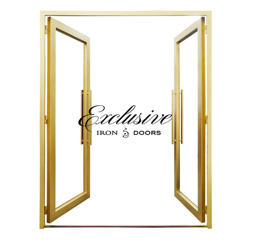 Avenue Double Square Iron Door