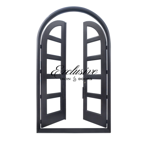 Kearney Double Round Iron Door