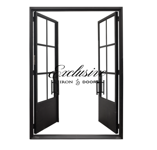Riva Double Square 6 Lite Steel Door